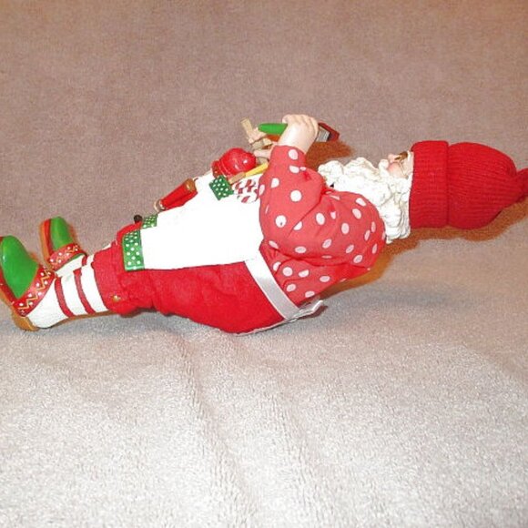 Department 56 Possible Dreams Toy Making Santa Sculpture Clothtique 13" Retired - Picture 9 of 12